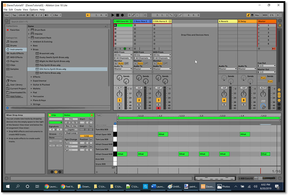 how to change tempo in ableton live 10